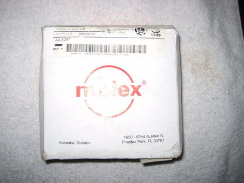 Box molex terminals female aa-5267 22-18awg f/m quick disconnect connectors for sale