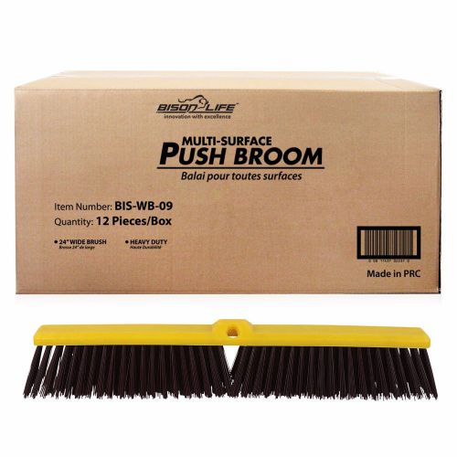 Multi surface push broom-coarse polypropylene,polystyrene heavy-duty(pack of 12) for sale