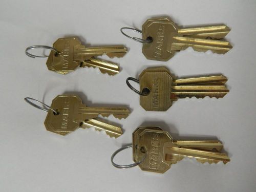 Marks SC4 Pre-Cut Keys 5 sets (10 Keys) Nickel Silver