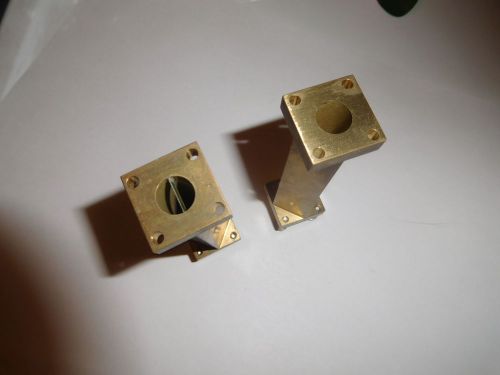 Qty 2 WR42 Straight to Circular waveguide Brass