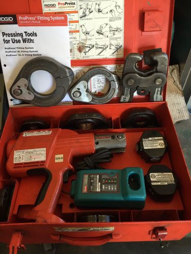 Ridgid propress 320-e hydraulic operated crimper with rings xl-c jaws for sale