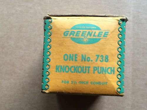 Greenlee 738BB 2-1/2&#034; Conduit (2-7/8&#034;hole)  Knockout