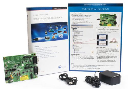 Cypress CYUSBS236 USB-Serial (Dual Channel) Development Kit