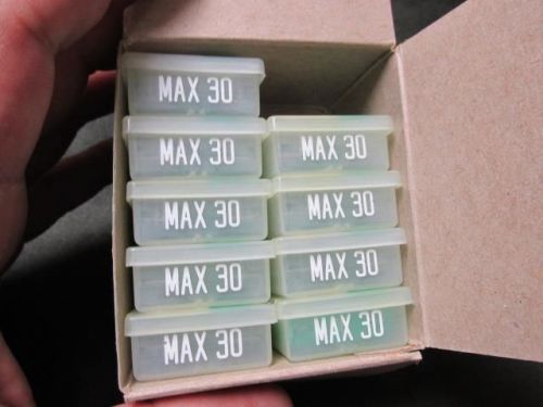 NEW NIB Lot of (9) Littelfuse MAX-30 Fuses