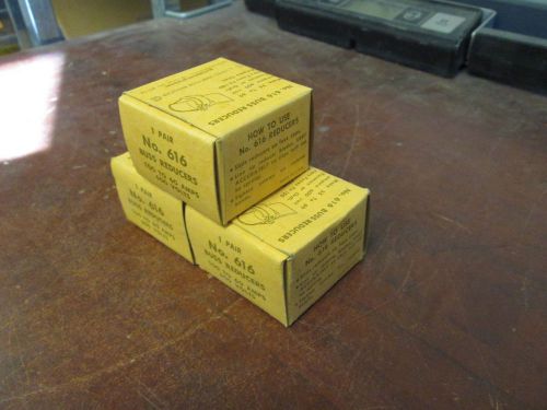 Buss fuse reducer 616 100 to 60a 600v *lot of 3 pairs* new surplus for sale