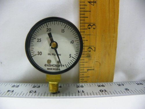 ( Dresser Ashcroft Hg Vac gauge 0-30 )  NIB