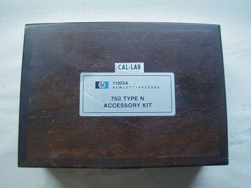 HP 11855A 75 Ohm type N Cal Kit for Network Analyzer. Used good condtion