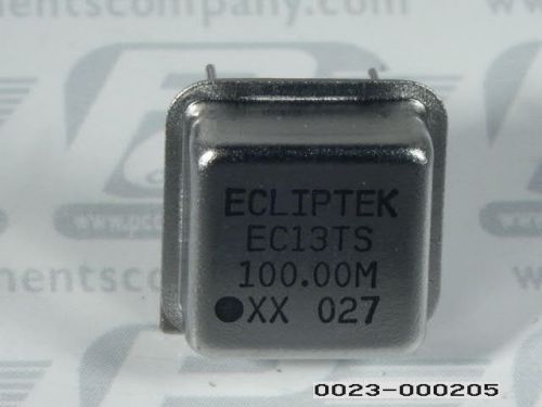 50-pcs th crystal oscillator 100mhz 3.3v 15pf 4-pin metal d ec1300hsts-100.000m for sale
