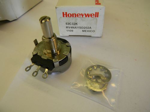 New* Honeywell Potentiometer RV4NAYSD202A 53C32K 2K 2w Linear Mil Spec     B4