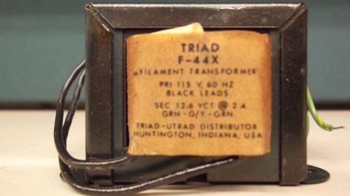 TRANSFORMER AC VOLTS TRIAD MODEL F44X 12.6VOLT CT 2 AMP