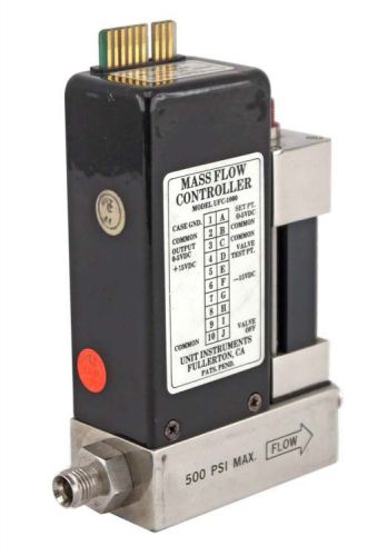 Unit ufc-1000 range:50sccm gas:chf3 500psim 1/4&#034;npt mass flow controller mfc for sale
