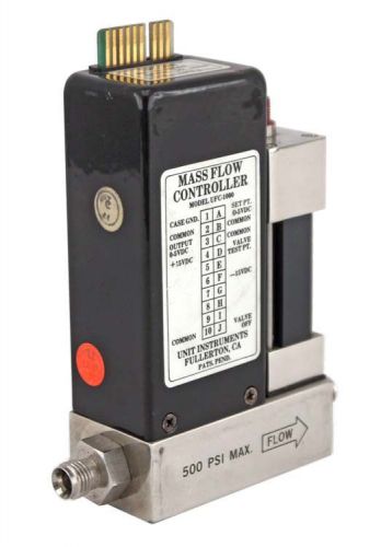 Unit UFC-1000 Range:50SCCM Gas:CHF3 500PSIM 1/4&#034;NPT Mass Flow Controller MFC