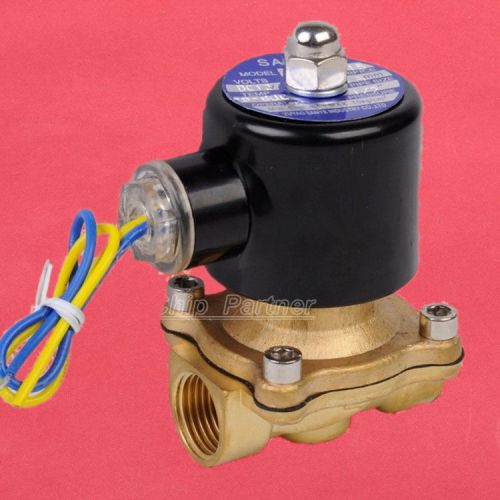 1/2&#034; 12v dc electric brass solenoid valve water gas air dc12v for sale
