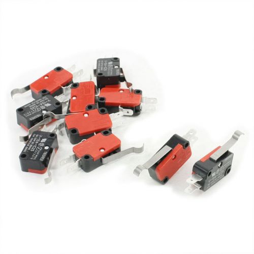 10pcs Short Hinge Lever SPDT Momentary Micro Limit Switch 0.6A 125VDC GY