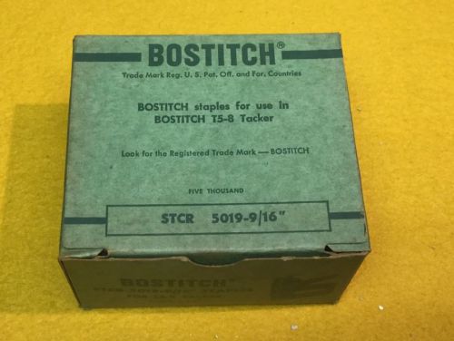 1 Box Of 5,000 Bostitch STCR 5019-9/16 Staples For T5-8 Tacker