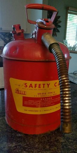 Eagle U2-51-S Red Type 2 5-Gallon Gas Can with Flex Spout