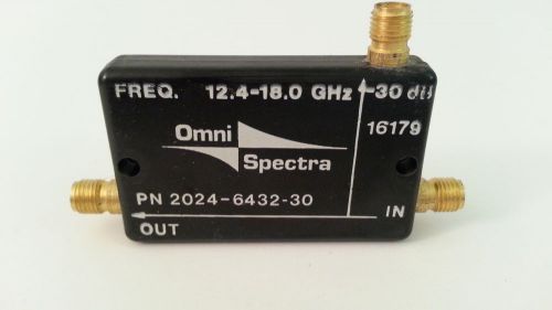Omni-Spectra 2024-6432-30 RF Directional Coupler 30dB 12.4-18.0GHz