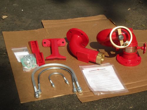 New elkhart brass-model 8393h-2.5&#034; stingray hydrant monitor w/handwheel- brass for sale