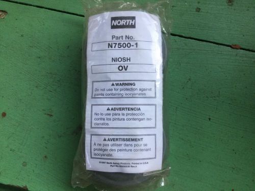 4 pkgs NORTH SAFETY Products  N7500-1 NIOSH MSHA Chem Cartridges Organic Vapor
