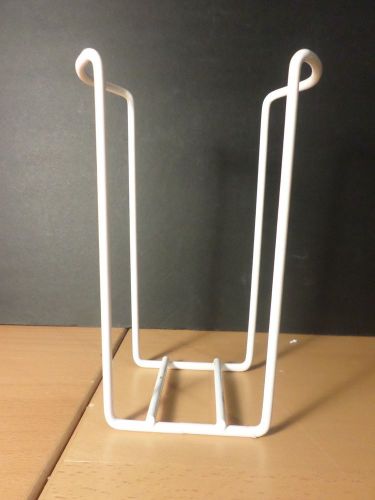 White epoxy-coated wire rack for 10-100mm disposable petri culture dishes for sale