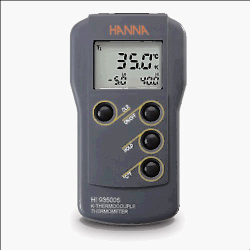 high low thermometer for sale, Hanna instruments hi935005 k-type c thermocouple thermometer w/batts