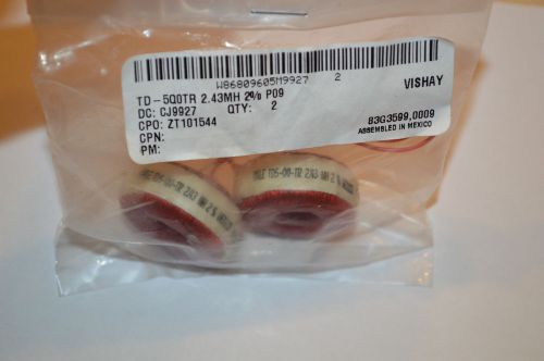 6pcs Dale/Vishay Inductors Toroid Filter TD-5Q0TR NOS