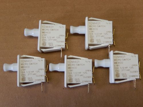 Lot of 5   1DM401 New Micro Switches  10A