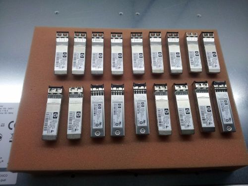 LOT of 18 HP AJ718A 8G SW FC SFP+ GBIC Transceiver Modules