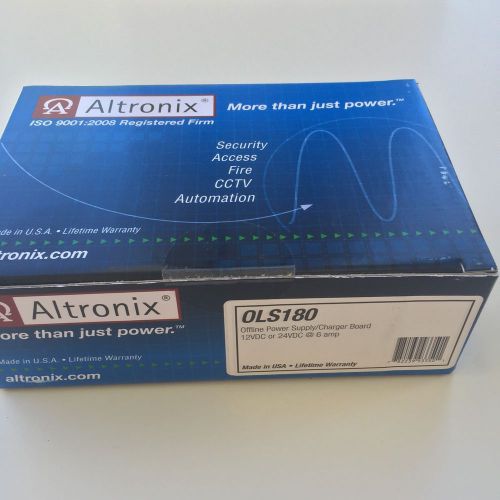 Altronix OLS180 Offline Power Supply Charger Board 12 or 24 VDC @ 6A NEW!