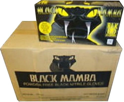 Black Mamba Gloves 1 Case of 1000 Nitrile Disposable Construcion HVAC Mechanics