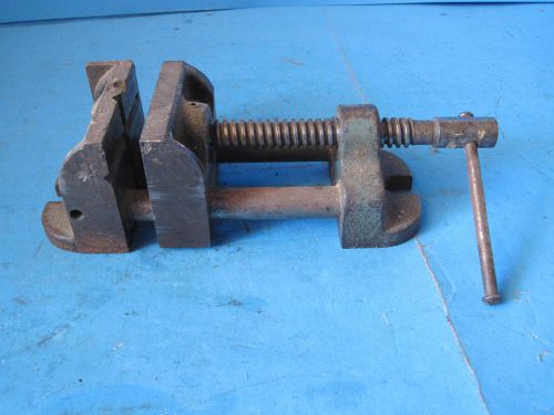 Vintage cast iron wilton 3 &#034; wide jaws drill press vise machinist hand tool usa for sale