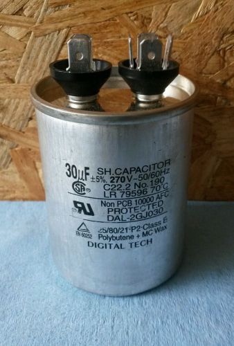 Motor run capacitor 30uf 270vac dal-3gj030 for sale