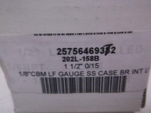 202l-158b liquid filled gauge 0-15 psi *new in a box* for sale