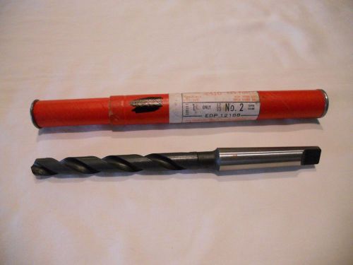 Cleveland twist drill 208202 no. 2 17/32 hss taper shank drill bit (bin 01) for sale