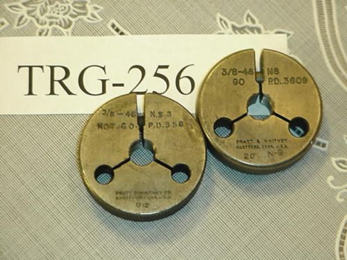 Thread Ring Gage Set 3/8-46 NS GO &amp; NOGO TRG-256