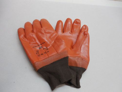 Ansell Winter Monkey Grip  Orange Gloves Size 10  23-191