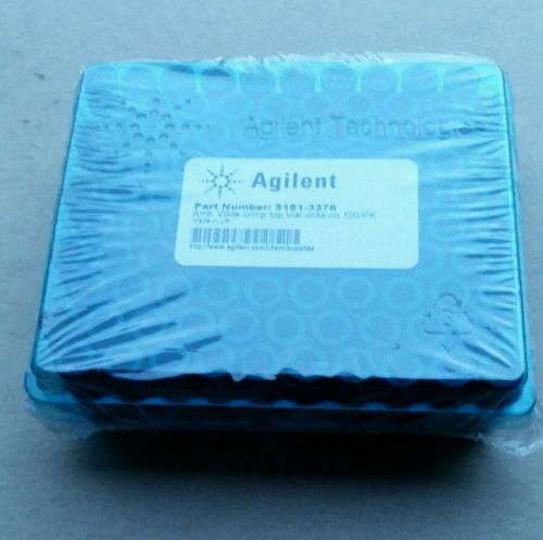 Hp agilent new 5181-3376 2ml amber wide opening crimp top vial 100/pk sealed for sale