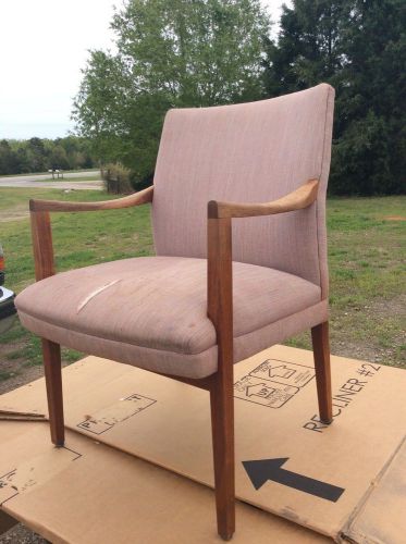 MIDCENTURY DANISH MODERN OFFICE TEAKWOOD RISOM STYLE EXECUTIVE GUNLOCKE CHAIR