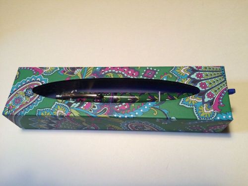 NWT Vera Bradley Emerald Paisley Ball Point Pen NEW Black Ink Ballpoint Green