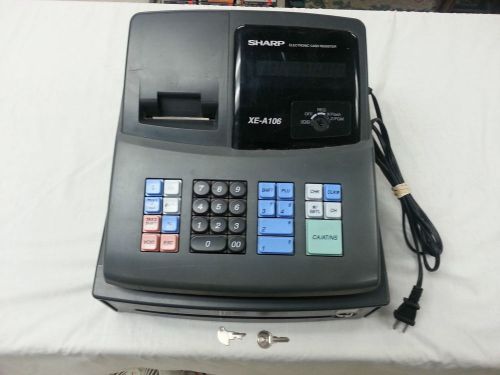 SHARP CASH REGISTER Model - XE-A106 - Good Condition - Free Shipping!!