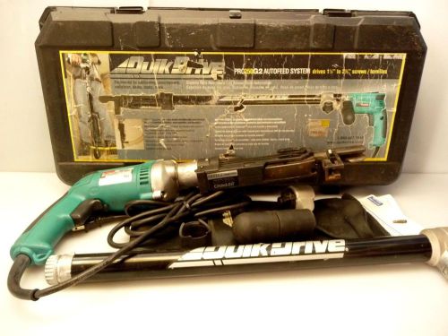 Quik drive pro 250g2 g2 series auto feed screw system &amp; makita 6823z screw gun for sale