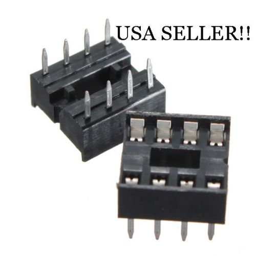 5pcs 8 PIN IC Socket DIP Adaptor connector 2.54mm USA SELLER!