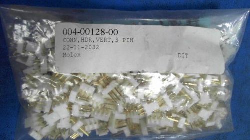 198-pcs conn wire to board hdr 3 pos 2.54mm solder st thru-hole tube 22112032 for sale