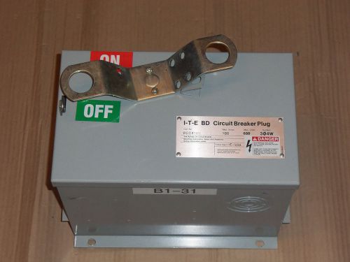 ITE SIEMENS BEC BEC4100 100 AMP 600V CIRCUIT BREAKER BUS PLUG bos bos14353