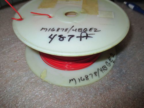 M16878/4bge-2 20 awg. red spc silver plated wire ptfe 19/32 str 487ft for sale
