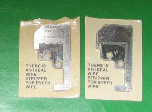 VINTAGE IDEAL INDUSTRIES STRIPMASTER WIRE STRIPPER EXTRA BLADES  RARE