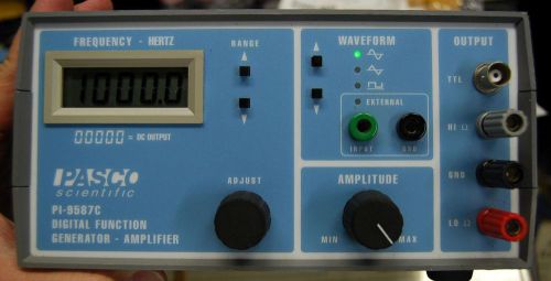 NICE Pasco Scientific PI-9587C Digital Function Generator-Amplifier to 100KHz
