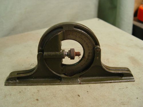 Estate Machinist Antique Vintage Cast Iron Protractor Head  Tool Part  7&#034; L