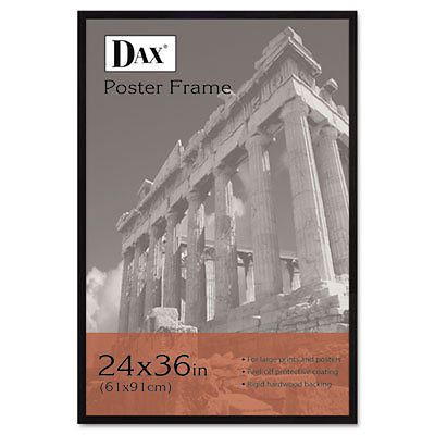 Flat face wood poster frame, clear plastic window, 24 x 36, black border 286036x for sale