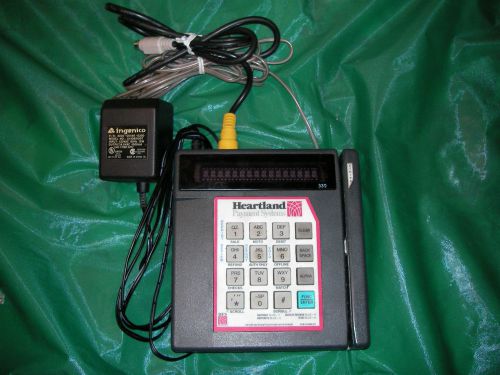 HEARTLAND PAYMENT SYSTEMS TRANZ 330 TK2 CREDIT CARD READER